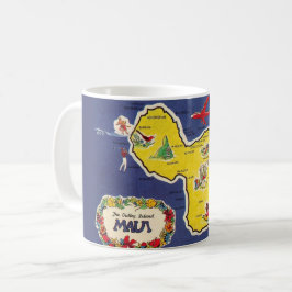 Café Taza Colorida de la Isla de Maui