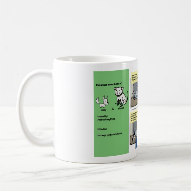 Café taza cómica cody y de la ocasión de Armand le cat (Izquierda)