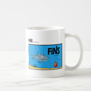 Café Taza cómica de Coffe de las aletas