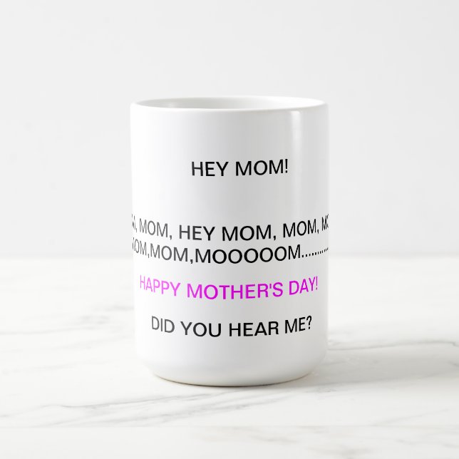 Café Taza cómica del día de madre (Centro)