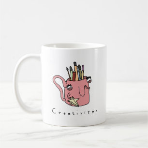 Café Taza cómica divertida del té de Creativitea el  