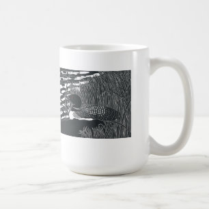 Café Taza común de Linocut del bribón