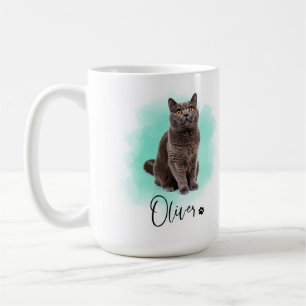 Café Taza con arte de gato adorable – Regalo para amant