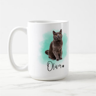 Café Taza con arte de gato adorable – Regalo para amant
