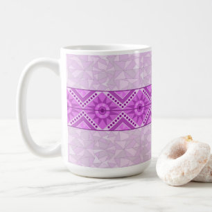CAFÉ TAZA CON ARTE DE MEZCLA MORADA GENIAL