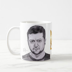 Café Taza con autógrafo de Zelensky