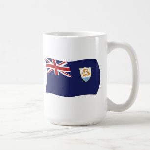 Café Taza con bandera de Anguila