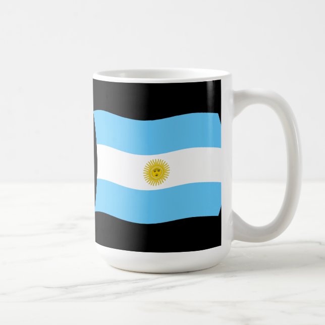Café Taza con bandera de Argentina (Derecha)