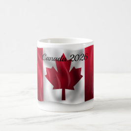 Café Taza con bandera de Canadá