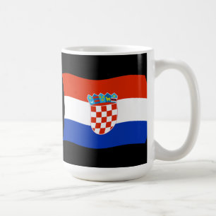 Café Taza con bandera de Croacia