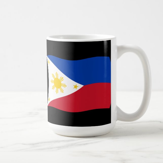 Café Taza con bandera de Filipinas (Derecha)