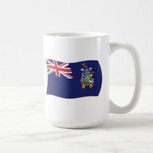 Café Taza con bandera de Georgia y Sandwich