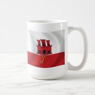 Café Taza con bandera de Gibraltar