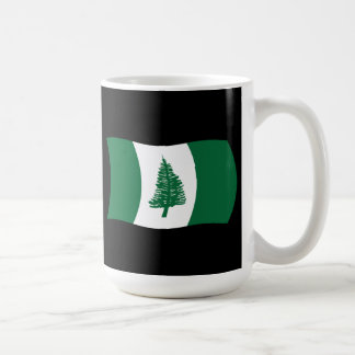 Café Taza con bandera de la Isla Norfolk
