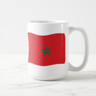Café Taza con bandera de Marruecos