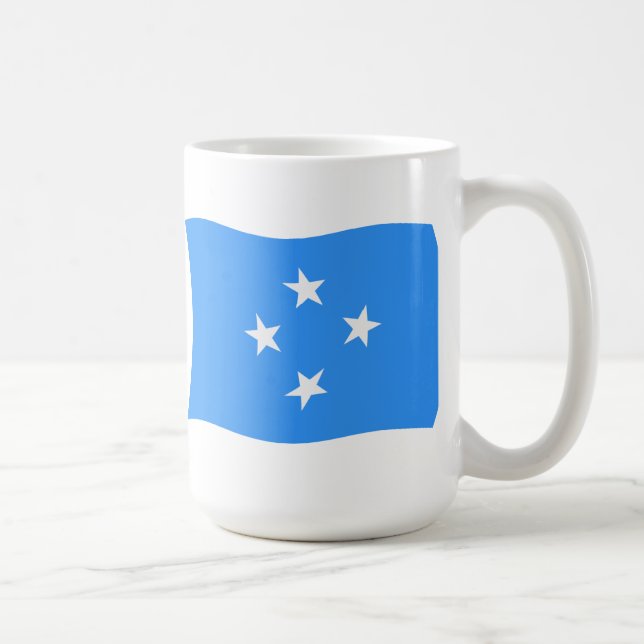 Café Taza con bandera de Micronesia (Derecha)