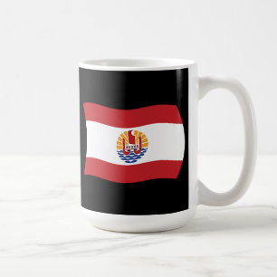 Café Taza con bandera de Polinesia Francesa