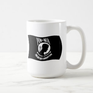 Café Taza con bandera de prisioneros de guerra y desapa