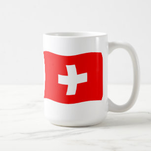 Café Taza con bandera de Suiza