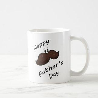 Café Taza con Bigote de Dibujos Animados Divertida