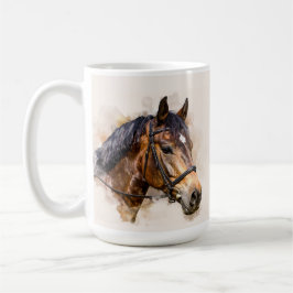 Café Taza con Cabeza de Caballo