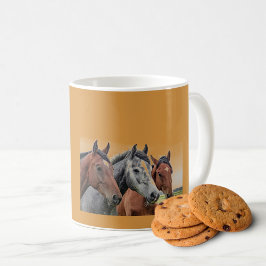 Café Taza con cabeza de caballo ámbar: regalo perfecto