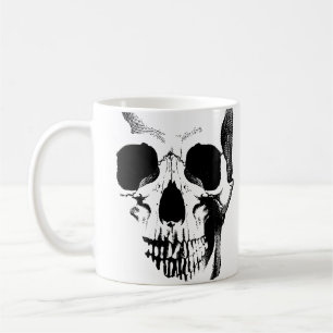 Café Taza con Cara de Calavera