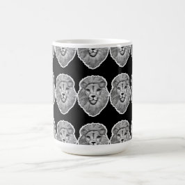Café Taza con Cara de León