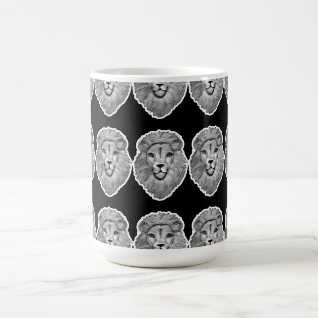 Café Taza con Cara de León (Centro)