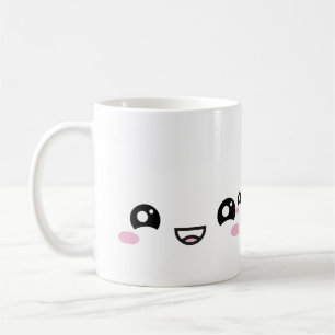 Café Taza con caras de anime Kawaii – Personajes lindos
