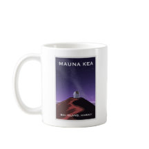 Taza con cartel retro del cielo estrellado de Maun