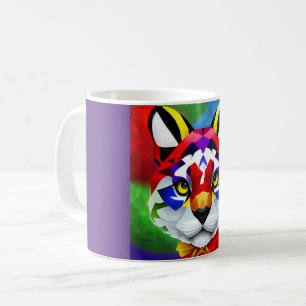 Café Taza con centro morado de Alexander's Cat