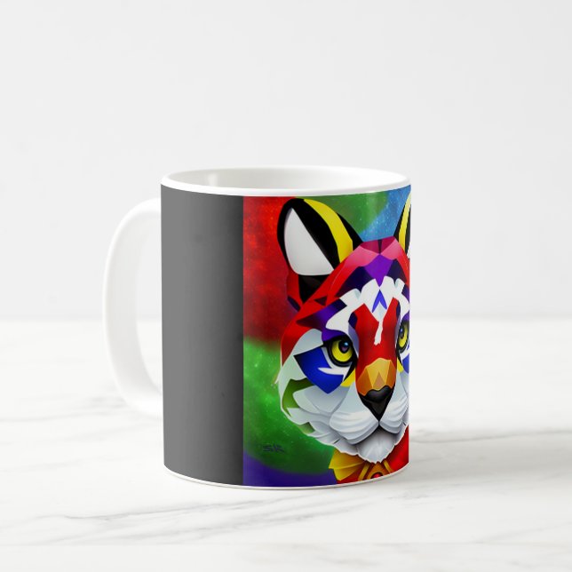 Café Taza con centro negro de Alexander's Cat (Anverso izquierdo)