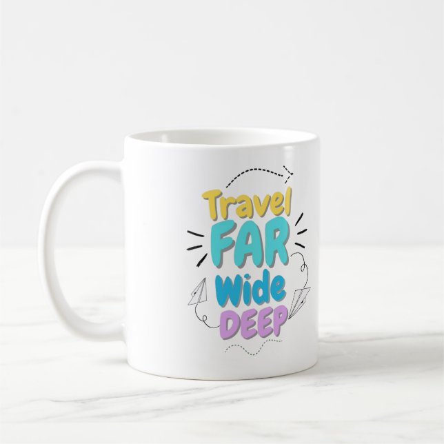 Café Taza con cita de viaje (Izquierda)