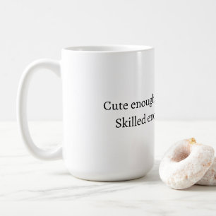 Café Taza con cita divertida de enfermera