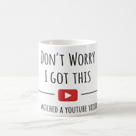 Café Taza con cita divertida de YouTube – No te preocup