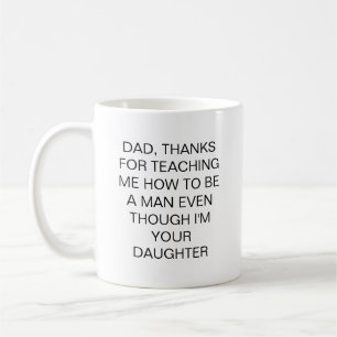 Café Taza con cita divertida para regalo de padre hija