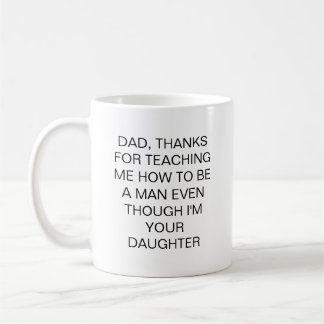 Café Taza con cita divertida para regalo de padre hija