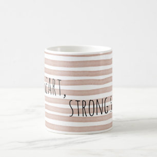 Café Taza con cita minimalista de corazón suave y alma 