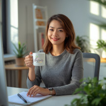 Taza con cita positiva: “Bebe y llénate de espirit