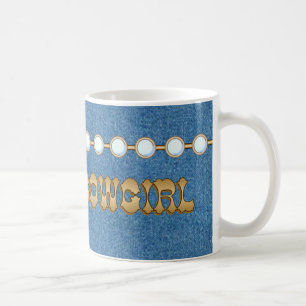 Café TAZA con clase del dril de algodón de la vaquera