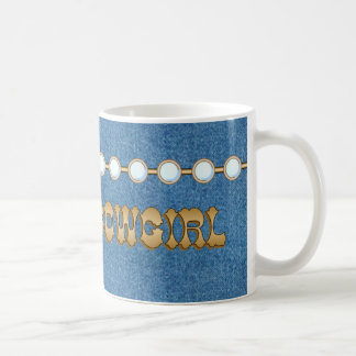 Café TAZA con clase del dril de algodón de la vaquera
