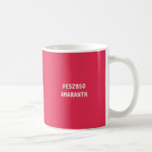 Taza con código de color HTML de Amaranth