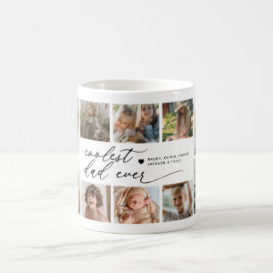 Café Taza con Collage de 10 Fotos Mug 'El Papá Más Geni