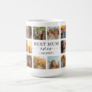 Café Taza con Colograma de Fotos Regalo para la Mejor M