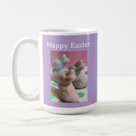 Café Taza con conejo de Pascua