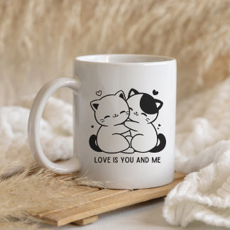 Café Taza con corazón lindo para el día de San Valentín