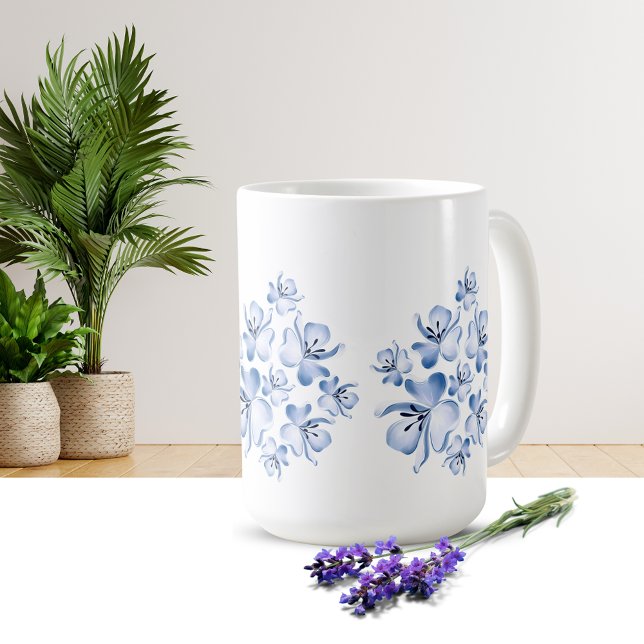 Café Taza con diseño de flores simple (Subido por el creador)