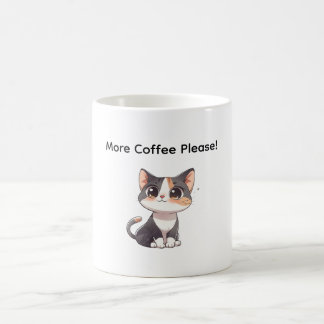 Café Taza con diseño de gato