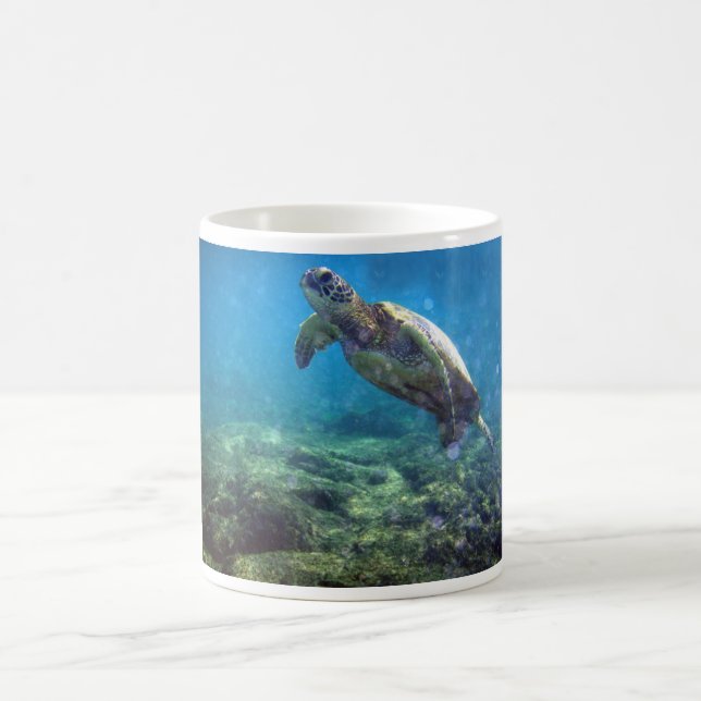 Café taza con diseño de la tortuga de mar (Centro)